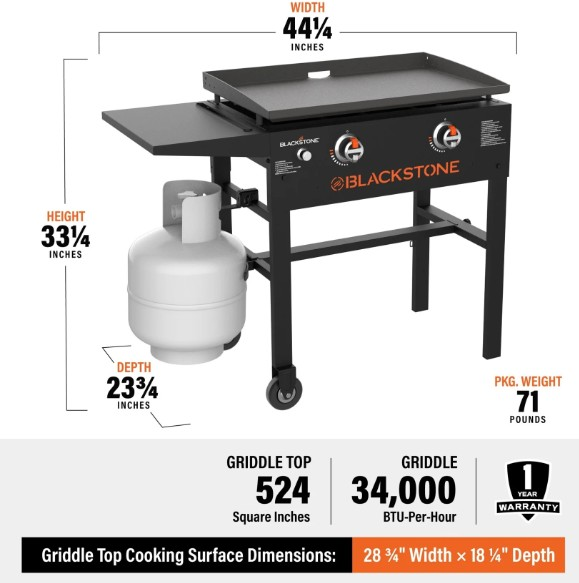 Blackstone 28inch Original Series Griddle Cooking Station1 Blackstone 28inch Original Series Griddle Cooking Station1