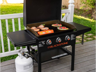 Blackstone Original Series 28inch XL Omnivore Griddle with Hood and Side Shelves1