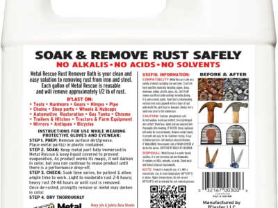 Blaster Metal Rescue Rust Remover Bath 3.78L6.webp