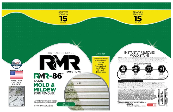 RMR 86 Instant Mold & Mildew Stain Remover 32oz5