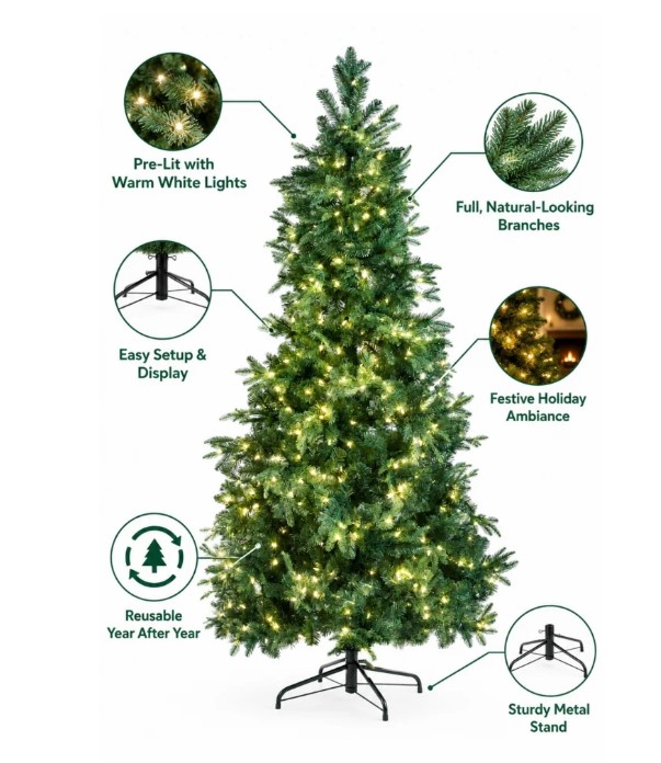 Monarch 9 ft Deluxe Canmore Christmas Tree Monarch 9 ft Deluxe Canmore Christmas Tree