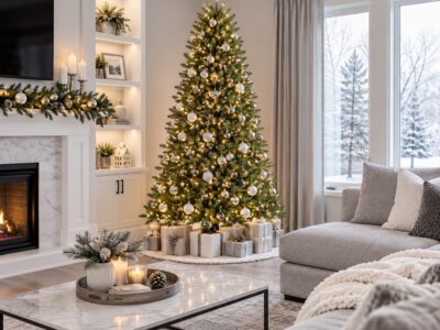 Monarch 9 ft Mixed Jasper Christmas Tree — 54" Diameter