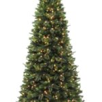 Monarch 7.5 ft Mixed Jasper Pre-Lit Christmas Tree, 600 LED Lights, 46"