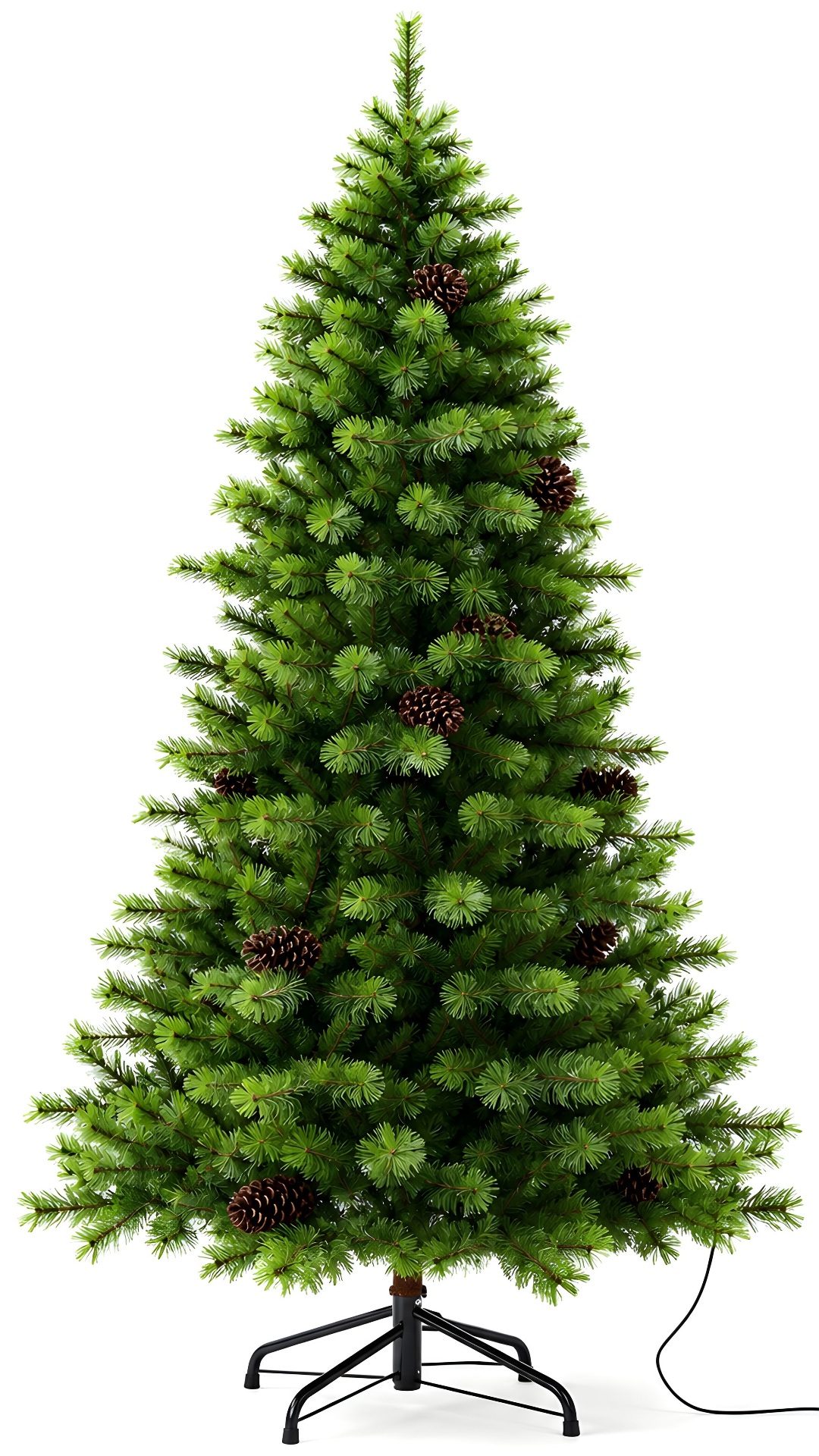 Monarch 9 ft Scotch Pine Pre-Lit Christmas Tree, 600 Warm White LED Lights, 56"