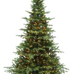 Monarch 6.5 ft Simcoe Spruce Pre-Lit Christmas Tree, 400 Warm White LED Lights, 50"