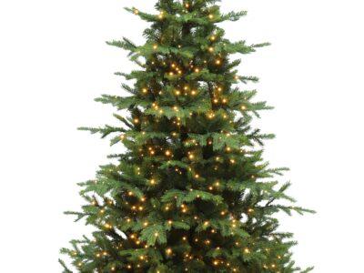 Monarch 6.5 ft Simcoe Spruce Pre-Lit Christmas Tree, 400 Warm White LED Lights, 50"