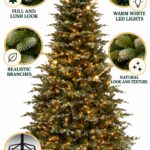 Monarch 9 ft Terranova Blue Spruce Pre-Lit Christmas Tree, 1,000 LEDs
