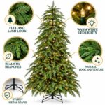 Monarch 9 ft Natures Touch B.C. Cedar Pre-Lit Christmas Tree, 1,500 LEDs