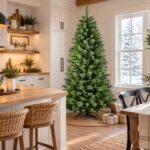 Monarch 7.5 ft Hastings Slim Needle Pine Unlit Christmas Tree, Green
