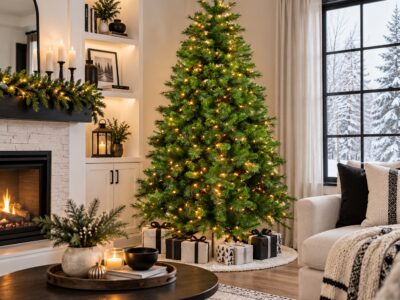 Monarch 9 ft Hasting Pine Pre-Lit Christmas Tree, 850 Warm White F5 LEDs