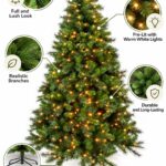Monarch 9 ft Hasting Pine Pre-Lit Christmas Tree, 850 Warm White F5 LEDs