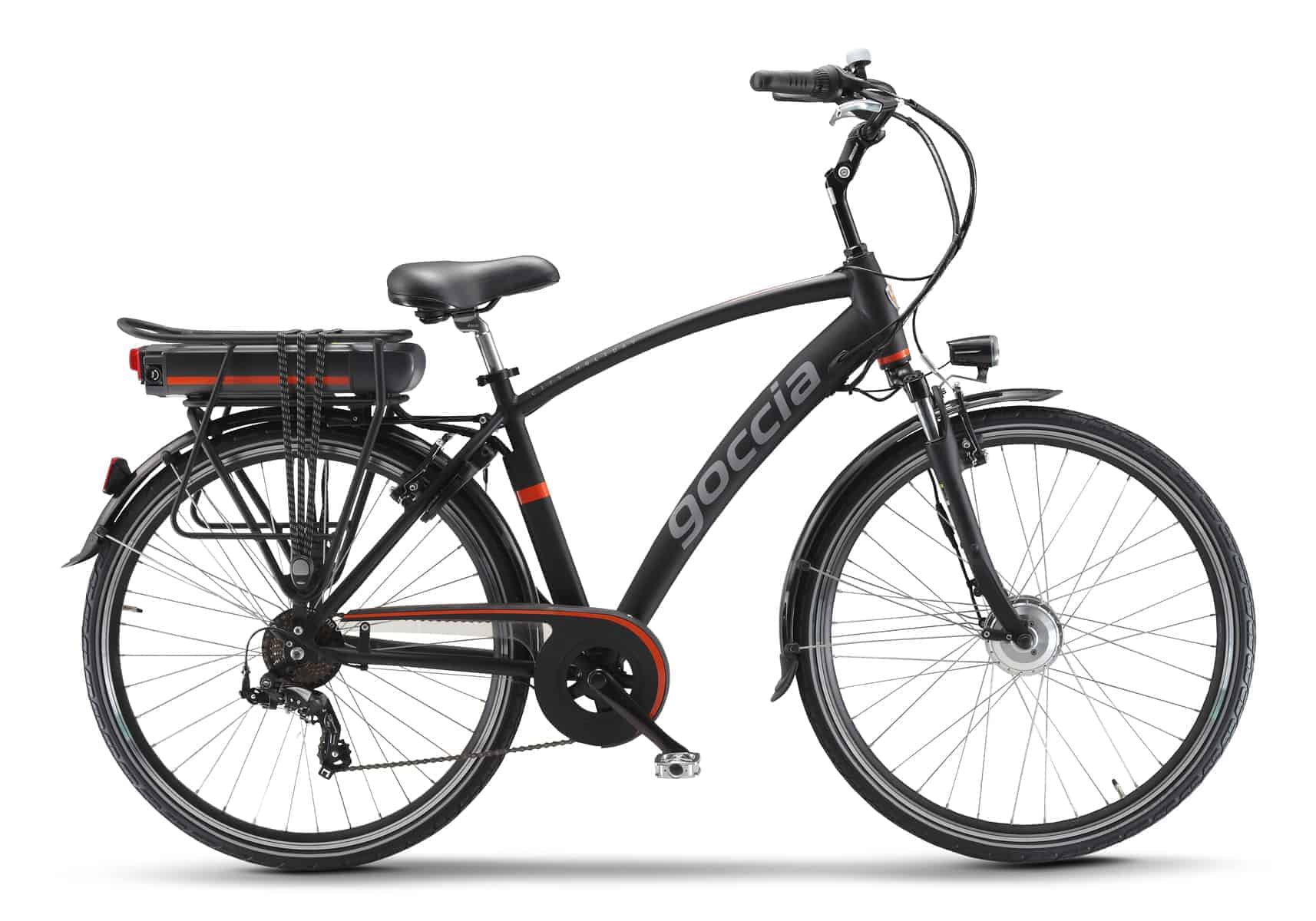 Benelli Goccia Holiday Electric City Bike with 250W Motor and Sleek Frame - Black