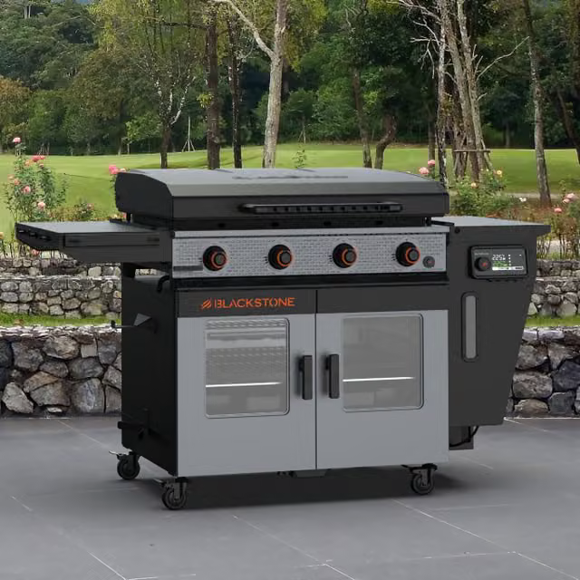 Blackstone 36inch Bronco Series Griddle and Vertical Pellet Smoker Combo5.webp