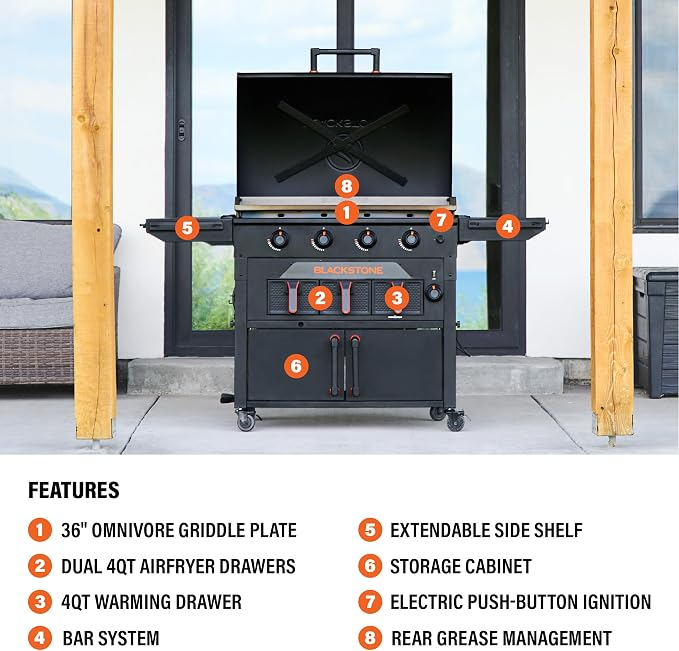 Blackstone 36inch Original Series Griddle with AirFryer3.webp
