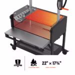 Blackstone Bronco Series Open Flame Grill with Soft Cover and Coal Rake4
