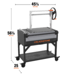 Blackstone Bronco Series Open Flame Grill with Soft Cover and Coal Rake9.webp