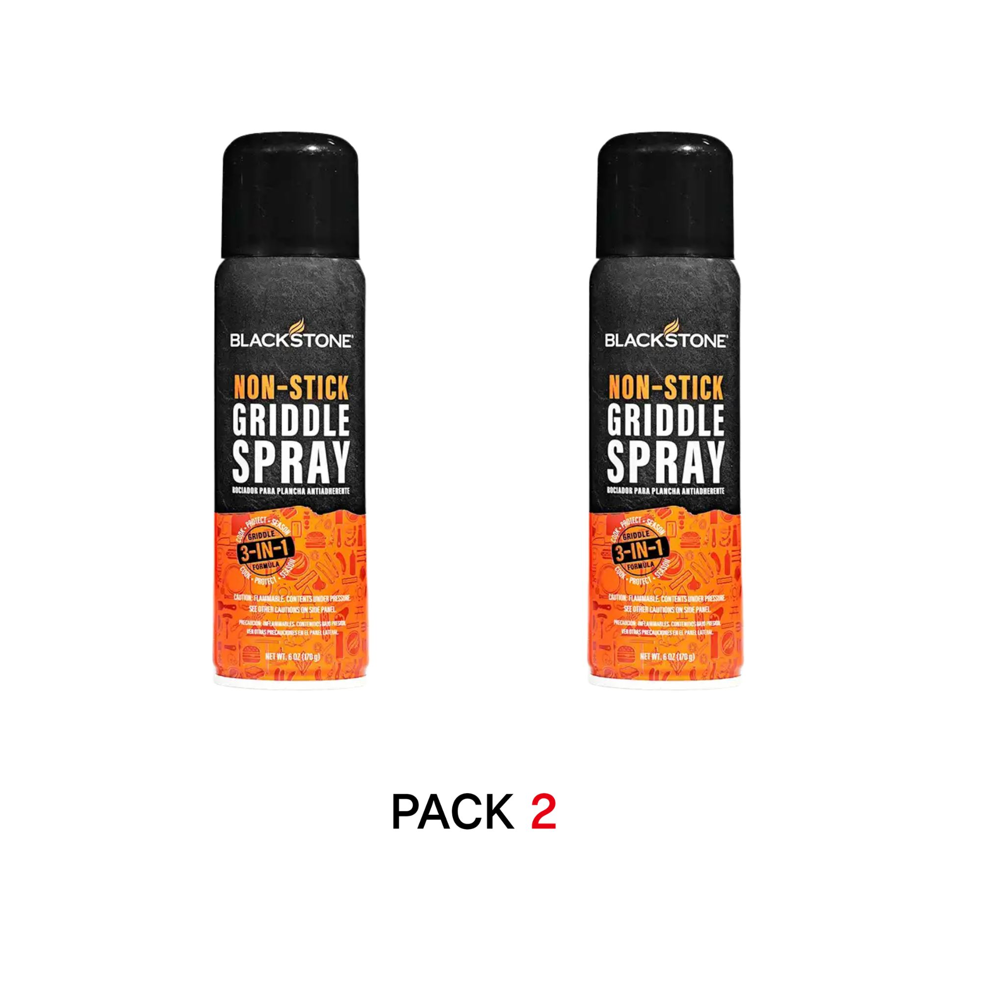 Blackstone Gourmet Series Non-Stick Griddle Spray - 170g - 2 Pack Blackstone Gourmet Series Non-Stick Griddle Spray - 170g - 2 Pack