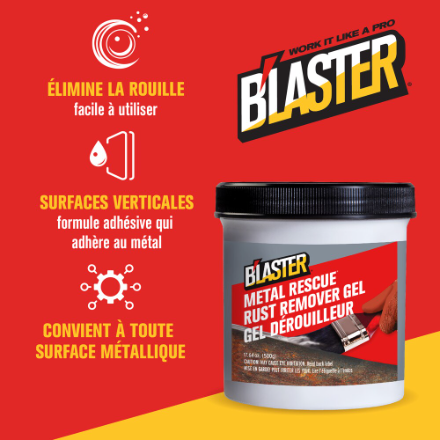 B'laster Metal Rescue Rust Remover Gel - 500g - 6pk1
