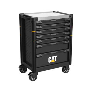 CAT 7-Drawer Rolling Tool Cabinet with 167pc Tool Set - Black