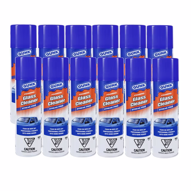 Gunk Streak Free Foaming Glass Cleaner - 538g - 12pk Gunk Streak Free Foaming Glass Cleaner - 538g - 12pk