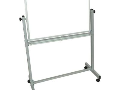 Luxor Mobile Double-Sided Magnetic Whiteboard with Stand and Marker Tray - 36 x 24