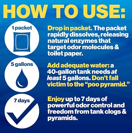 Walex Bio-Pak Drop-ins for RV and Marine Holding Tank Systems – 10 pack – Alpine Fresh5