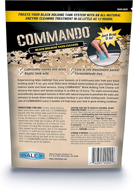 Walex-Commando-Drop-ins-Black-Holding-Tank-and-Sensor-Cleaner-4-pack1.webp Walex-Commando-Drop-ins-Black-Holding-Tank-and-Sensor-Cleaner-4-pack4.webp